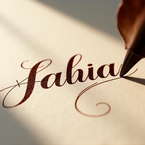 Showcase de calligraphie artistique