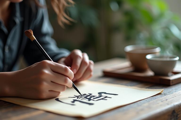 Session de calligraphie méditative